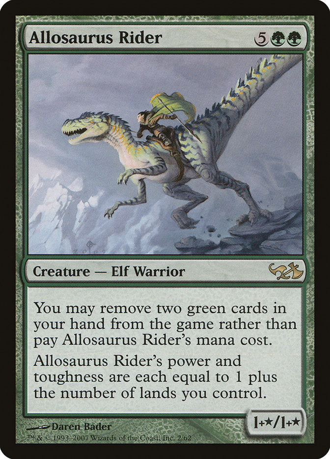 Allosaurus Rider [Duel Decks: Elves vs. Goblins] Magic: The Gathering