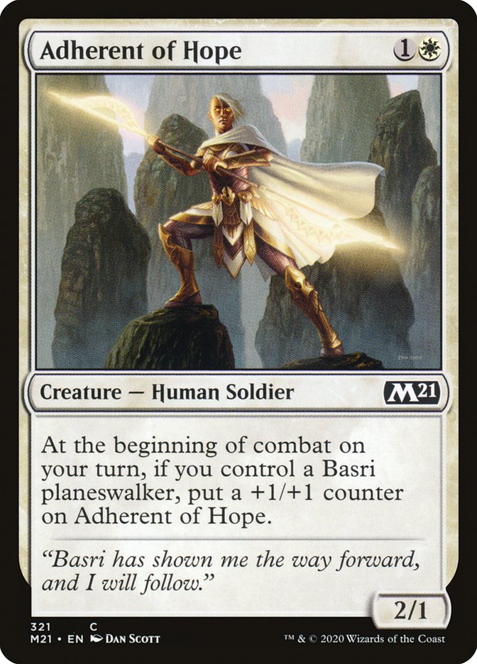 Adherent of Hope [Core Set 2021] Magic: The Gathering