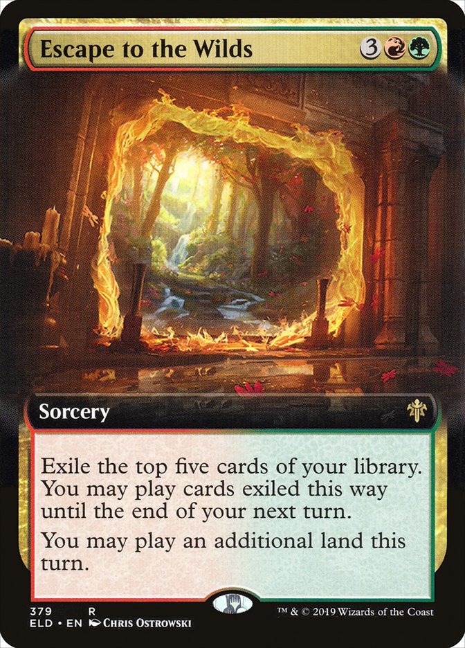 Escape to the Wilds (Extended Art) [Throne of Eldraine] Magic: The Gathering