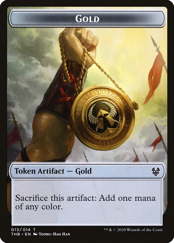 Satyr // Gold Double-Sided Token [Theros Beyond Death Tokens] Magic: The Gathering