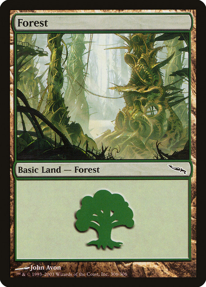 Forest (306) [Mirrodin] Magic: The Gathering