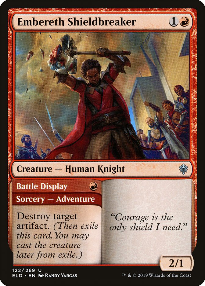 Embereth Shieldbreaker // Battle Display [Throne of Eldraine] Magic: The Gathering