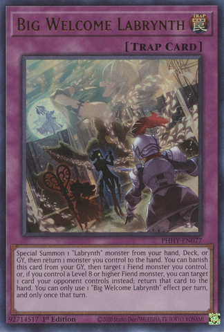 Big Welcome Labrynth [PHHY-EN077] Ultra Rare Yu-Gi-Oh!