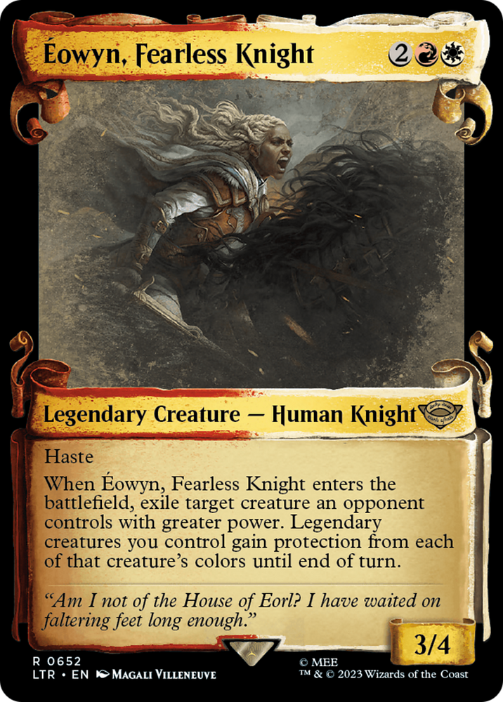 Eowyn, Fearless Knight [The Lord of the Rings: Tales of Middle-Earth Showcase Scrolls] Magic: The Gathering