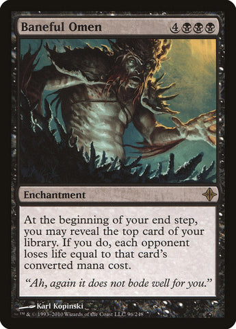 Baneful Omen [Rise of the Eldrazi] Magic: The Gathering