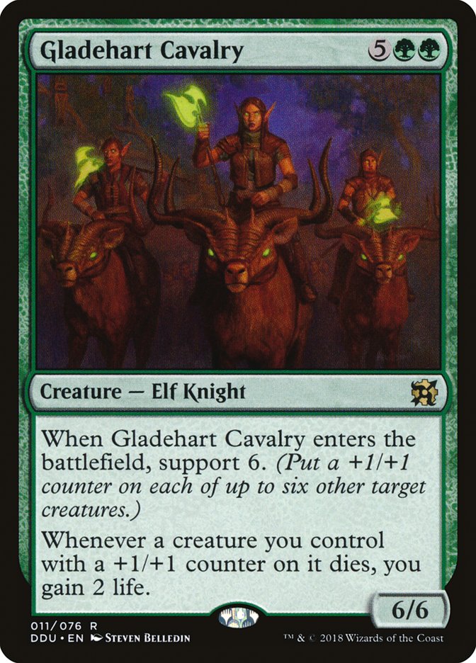Gladehart Cavalry [Duel Decks: Elves vs. Inventors] Magic: The Gathering