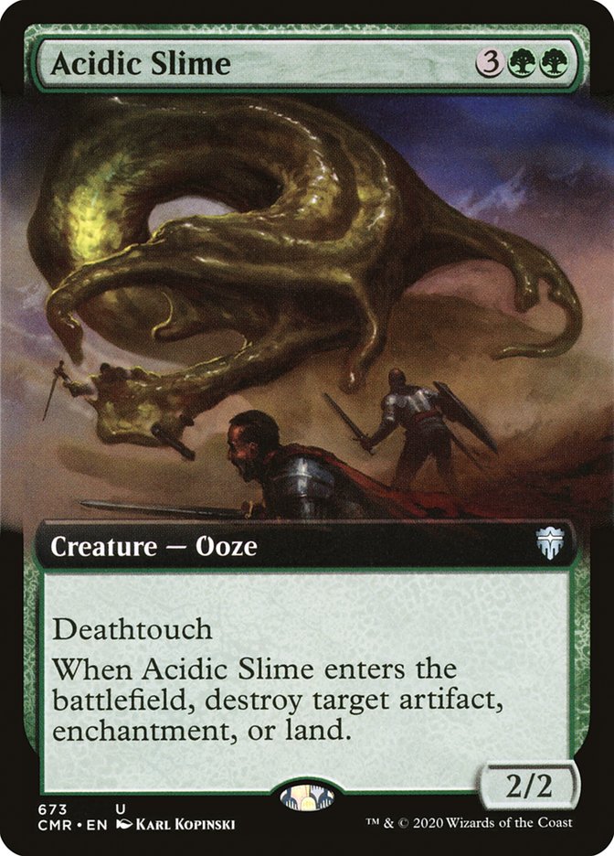 Acidic Slime (Extended Art) [Commander Legends] Magic: The Gathering