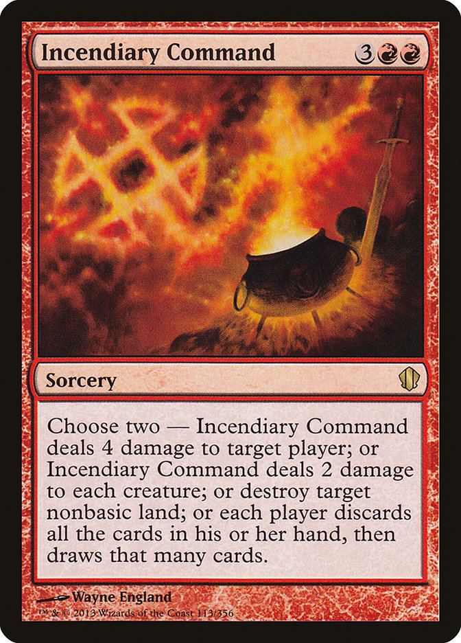 Incendiary Command [Commander 2013] Magic: The Gathering
