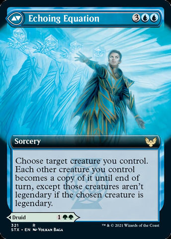 Augmenter Pugilist // Echoing Equation (Extended Art) [Strixhaven: School of Mages] Magic: The Gathering