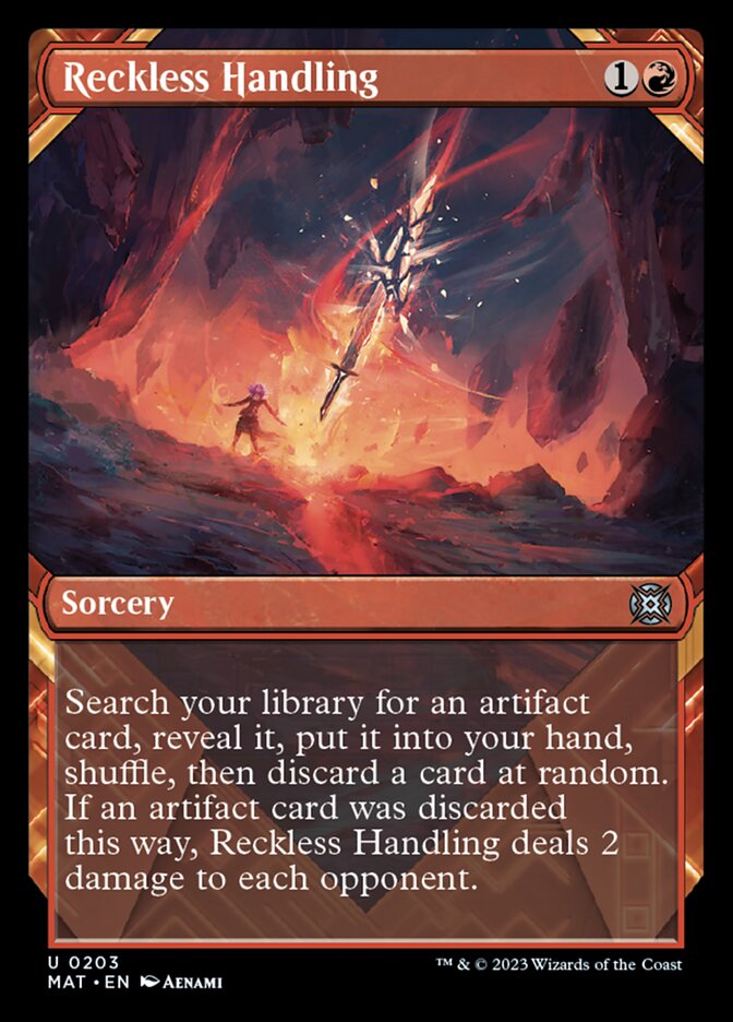 Reckless Handling (Showcase Halo Foil) [March of the Machine: The Aftermath] Magic: The Gathering