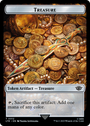 Food (10) // Treasure Double-Sided Token [The Lord of the Rings: Tales of Middle-Earth Tokens] Magic: The Gathering