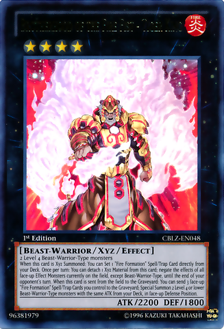 Brotherhood of the Fire Fist - Tiger King [CBLZ-EN048] Ultra Rare Yu-Gi-Oh!