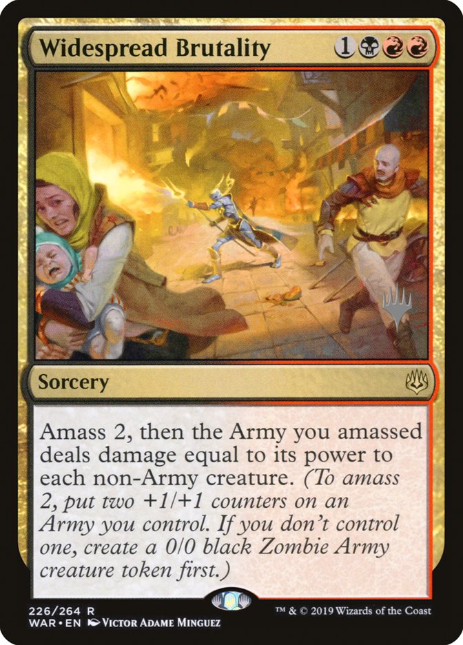 Widespread Brutality (Promo Pack) [War of the Spark Promos] Magic: The Gathering
