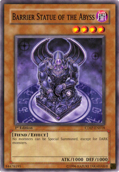 Barrier Statue of the Abyss [CDIP-EN018] Common Yu-Gi-Oh!