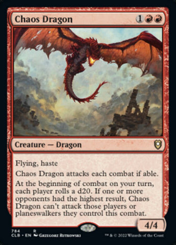Chaos Dragon [Commander Legends: Battle for Baldur's Gate] Magic: The Gathering