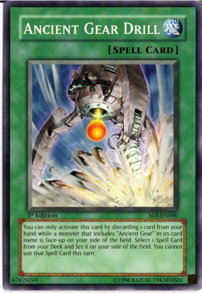 Ancient Gear Drill [SOI-EN040] Common Yu-Gi-Oh!