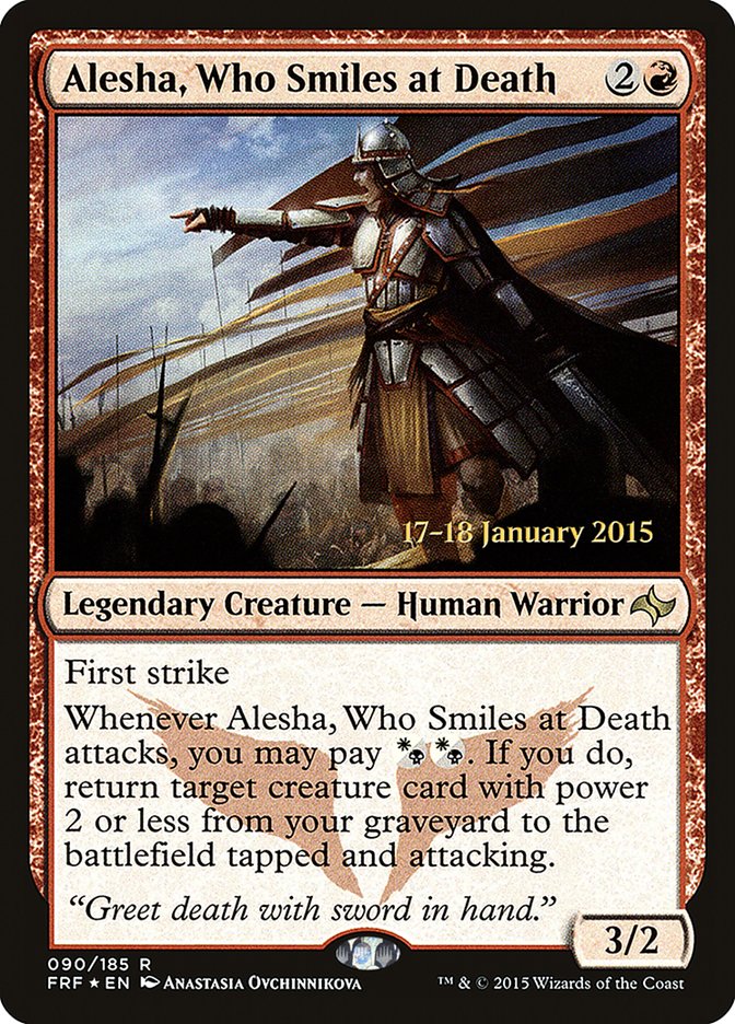 Alesha, Who Smiles at Death [Fate Reforged Prerelease Promos] Magic: The Gathering