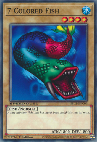 7 Colored Fish [SBC1-ENC09] Common Yu-Gi-Oh!