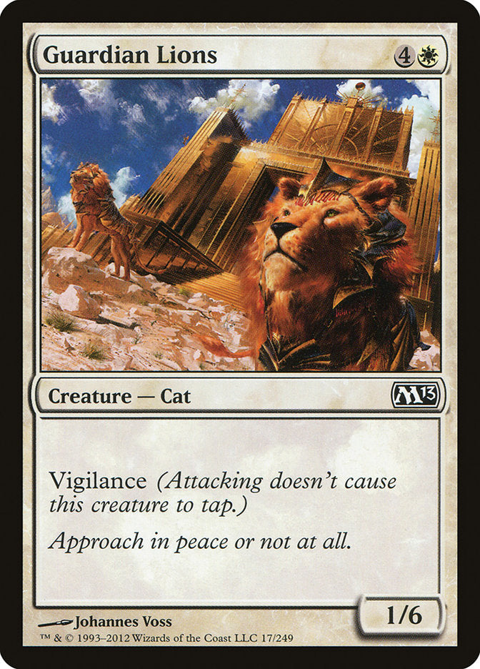 Guardian Lions [Magic 2013] Magic: The Gathering