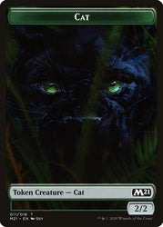 Angel // Cat (011) Double-Sided Token [Core Set 2021 Tokens] Magic: The Gathering