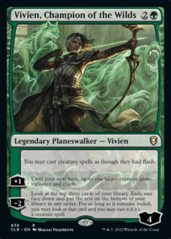 Vivien, Champion of the Wilds [Commander Legends: Battle for Baldur's Gate] Magic: The Gathering