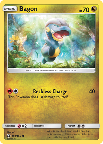 Bagon (104/168) [Sun & Moon: Celestial Storm] Pokémon