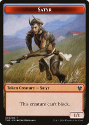 Kraken // Satyr Double-Sided Token [Theros Beyond Death Tokens] Magic: The Gathering