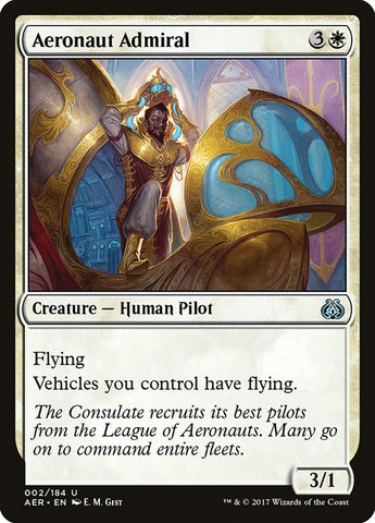 Aeronaut Admiral [Aether Revolt] Magic: The Gathering