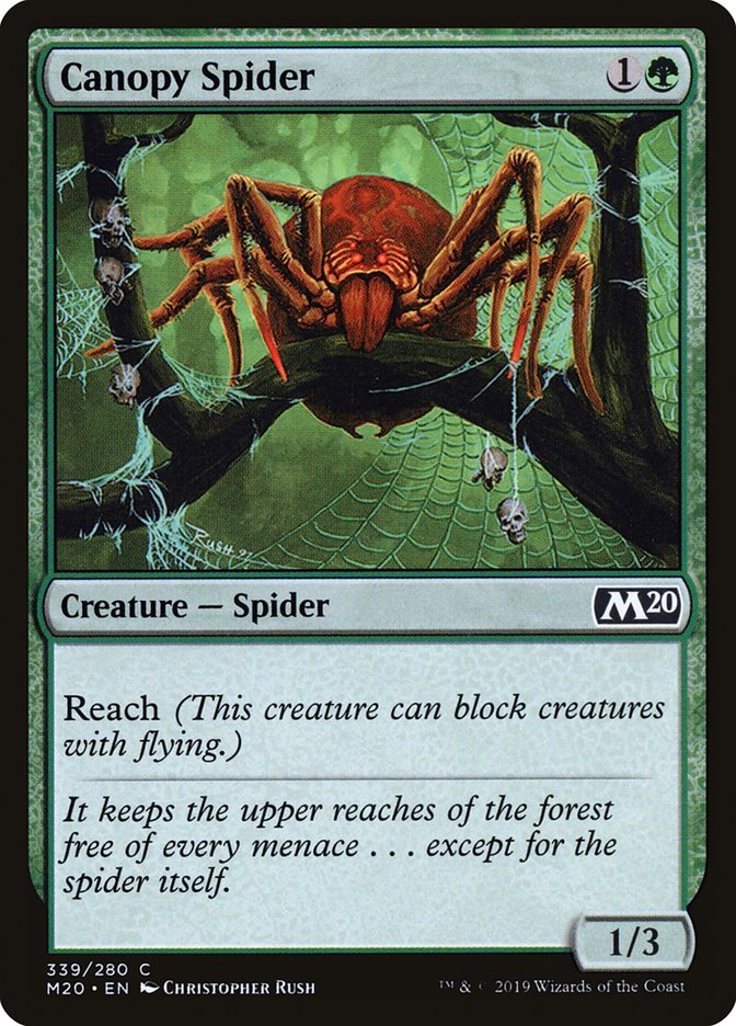 Canopy Spider [Core Set 2020] Magic: The Gathering