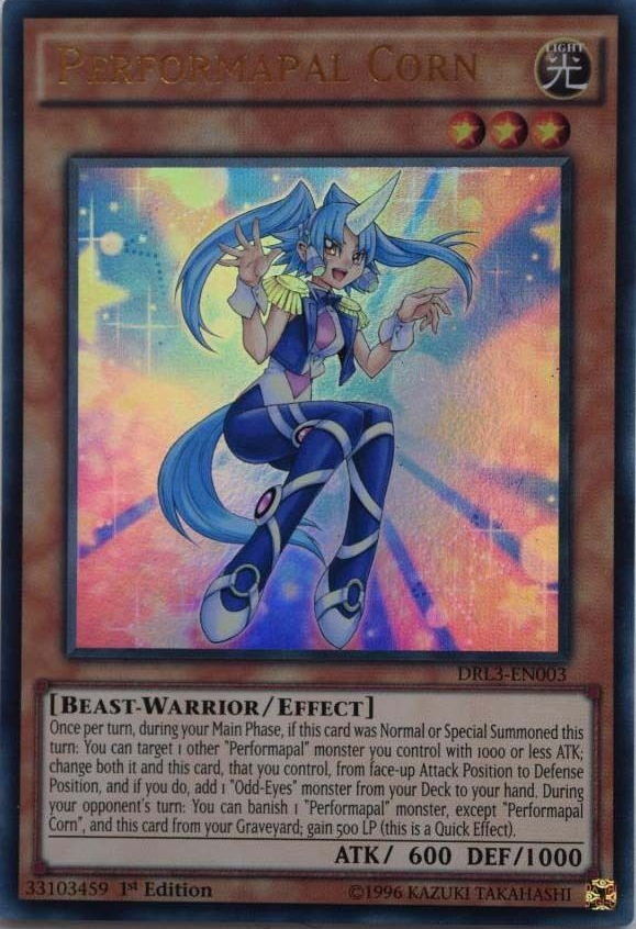 Performapal Corn [DRL3-EN003] Ultra Rare Yu-Gi-Oh!