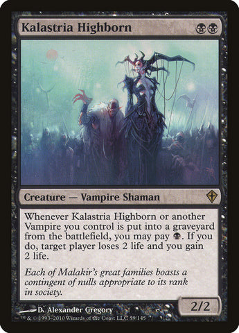 Kalastria Highborn [Worldwake] Magic: The Gathering
