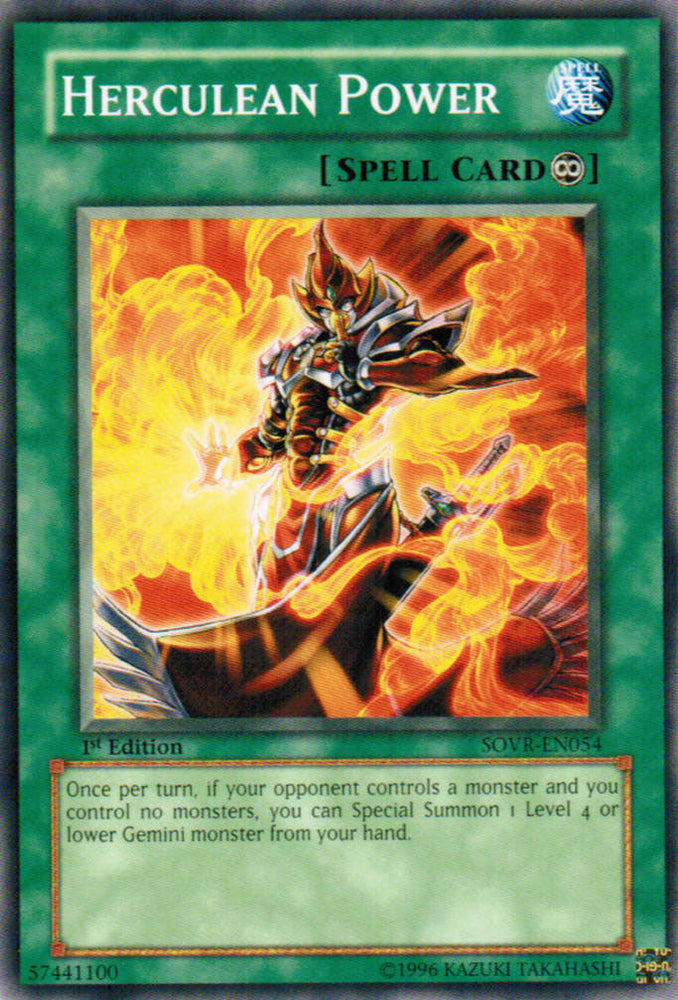 Herculean Power [SOVR-EN054] Common Yu-Gi-Oh!