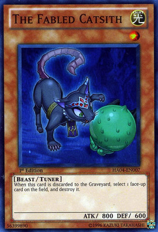 The Fabled Catsith [HA04-EN007] Super Rare Yu-Gi-Oh!