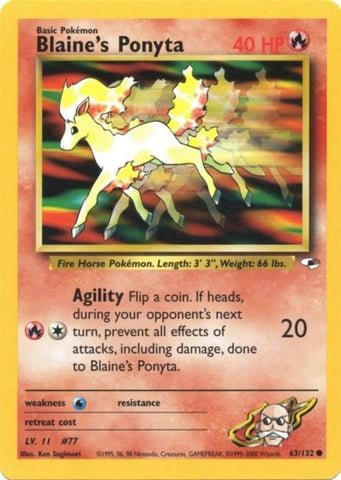 Blaine's Ponyta (63/132) [Gym Heroes Unlimited] Pokémon
