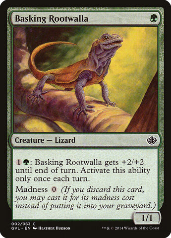 Basking Rootwalla (Garruk vs. Liliana) [Duel Decks Anthology] Magic: The Gathering