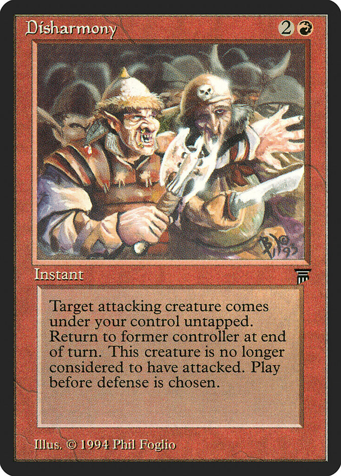 Disharmony [Legends] Magic: The Gathering