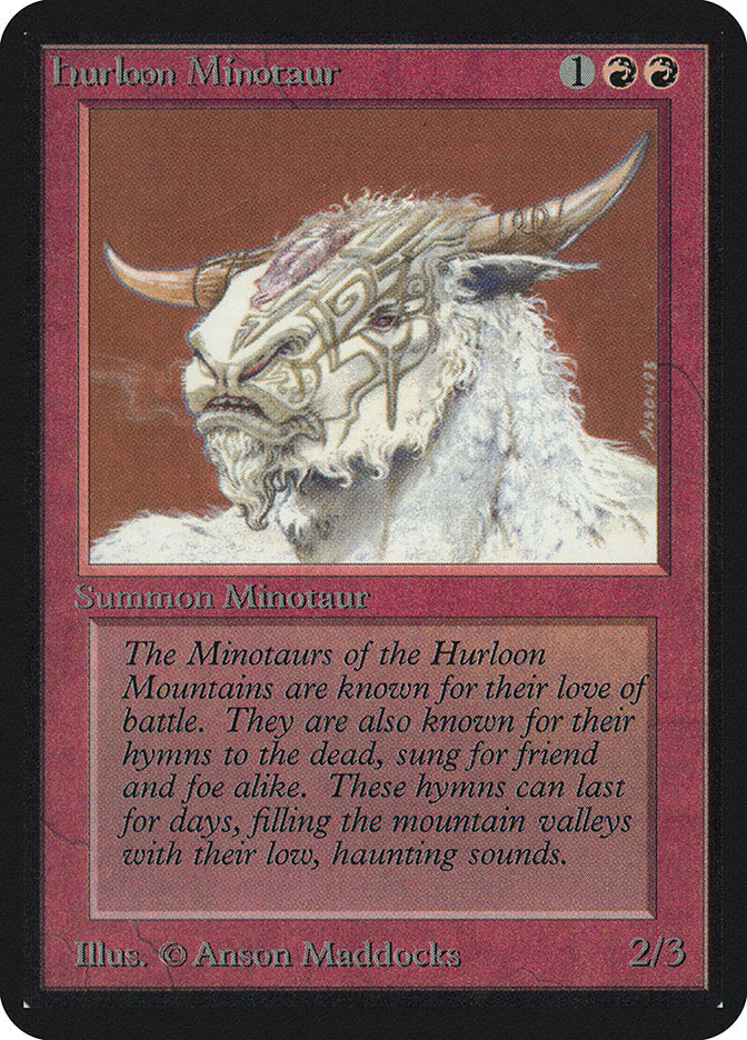 Hurloon Minotaur [Alpha Edition] Magic: The Gathering