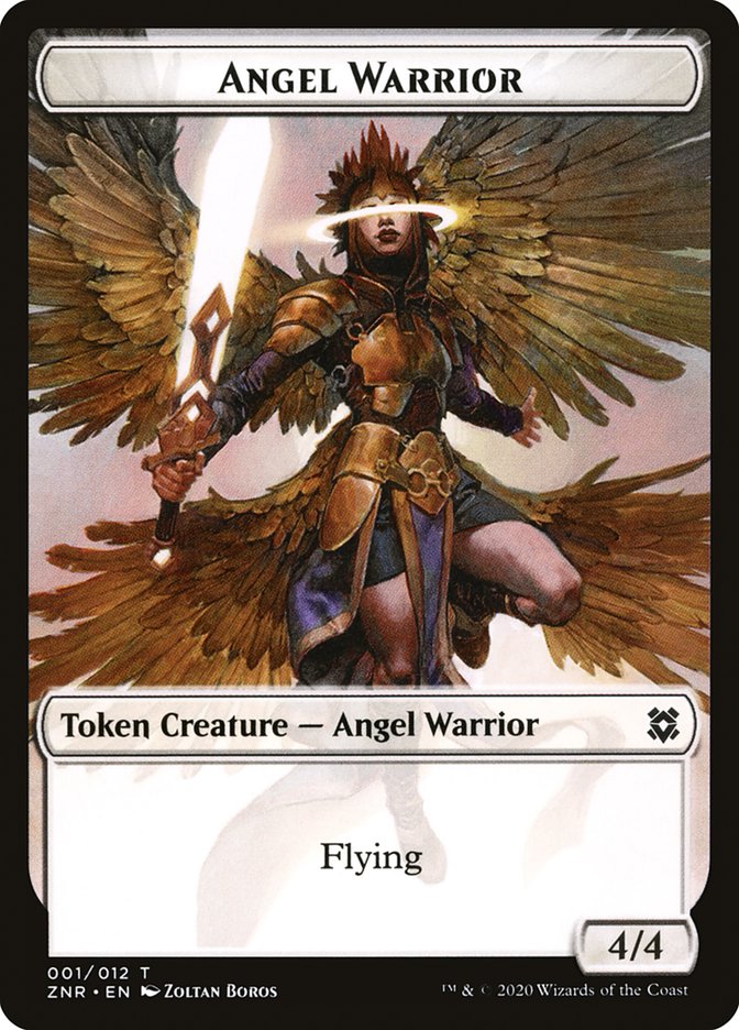Angel Warrior Token [Zendikar Rising Tokens] Magic: The Gathering