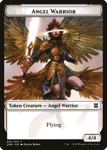 Angel Warrior Token [Zendikar Rising Tokens] Magic: The Gathering
