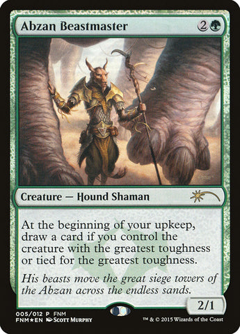 Abzan Beastmaster [Friday Night Magic 2015] Magic: The Gathering