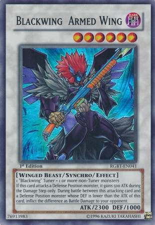 Blackwing Armed Wing [RGBT-EN041] Super Rare Yu-Gi-Oh!