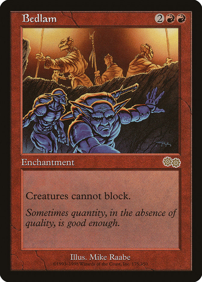Bedlam [Urza's Saga] Magic: The Gathering