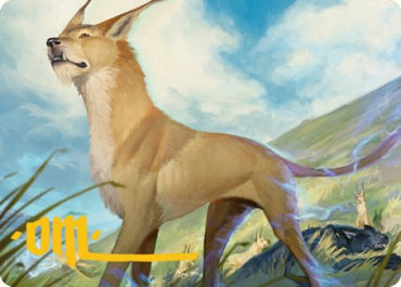 Blink Dog Art Card (Gold-Stamped Signature) [Dungeons & Dragons: Adventures in the Forgotten Realms Art Series] Magic: The Gathering