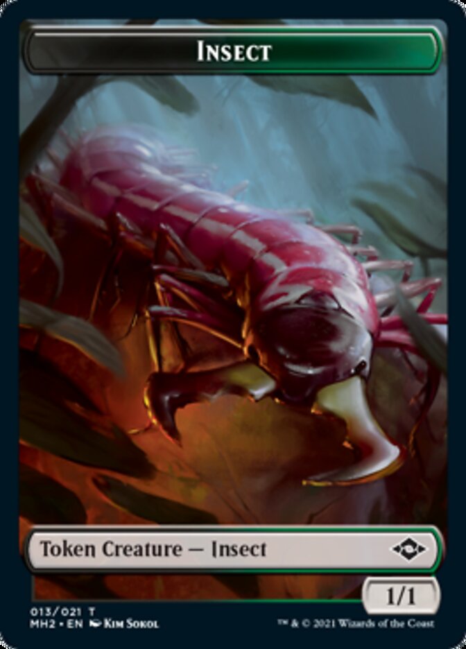 Clue (15) // Insect Double-Sided Token [Modern Horizons 2 Tokens] Magic: The Gathering