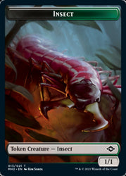 Clue (15) // Insect Double-Sided Token [Modern Horizons 2 Tokens] Magic: The Gathering