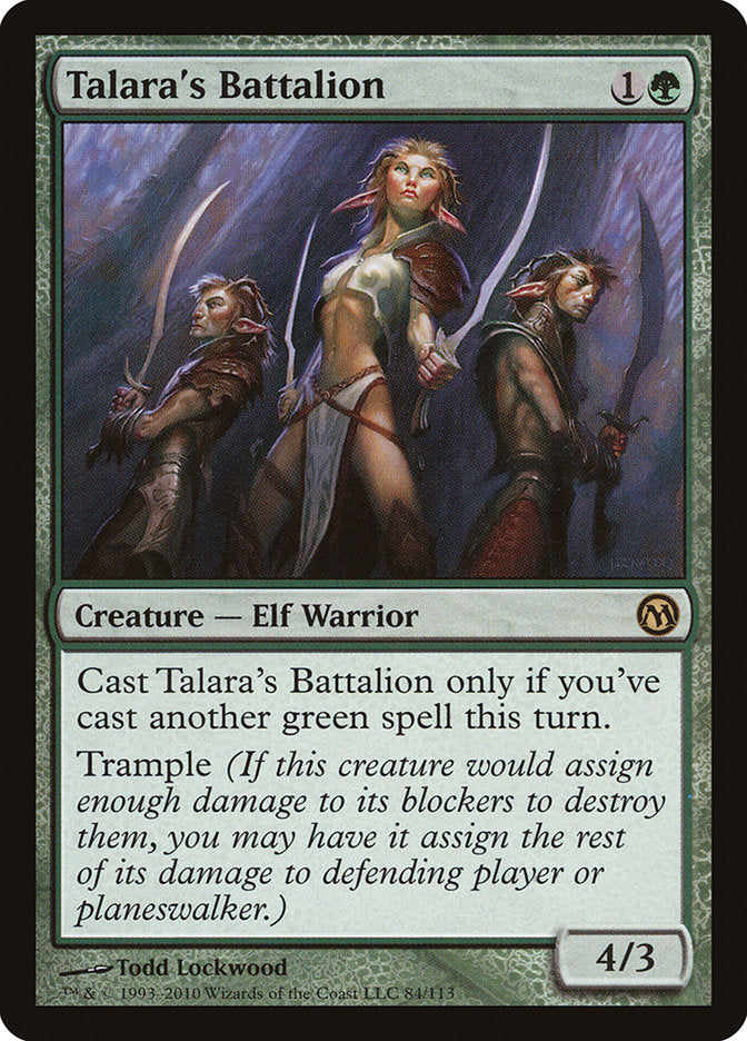 Talara's Battalion [Duels of the Planeswalkers] Magic: The Gathering