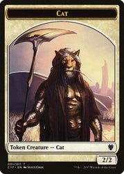 Rat // Cat Double-Sided Token [Commander 2017 Tokens] Magic: The Gathering
