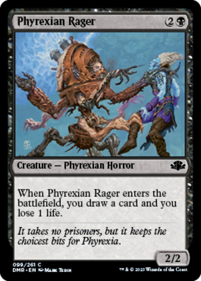 Phyrexian Rager [Dominaria Remastered] Magic: The Gathering