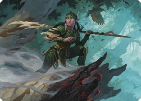 Gwenna, Eyes of Gaea Art Card [The Brothers' War Art Series] Magic: The Gathering