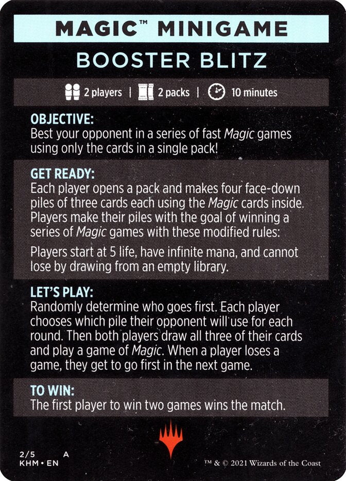 Booster Blitz (Magic Minigame) [Kaldheim Minigame] Magic: The Gathering